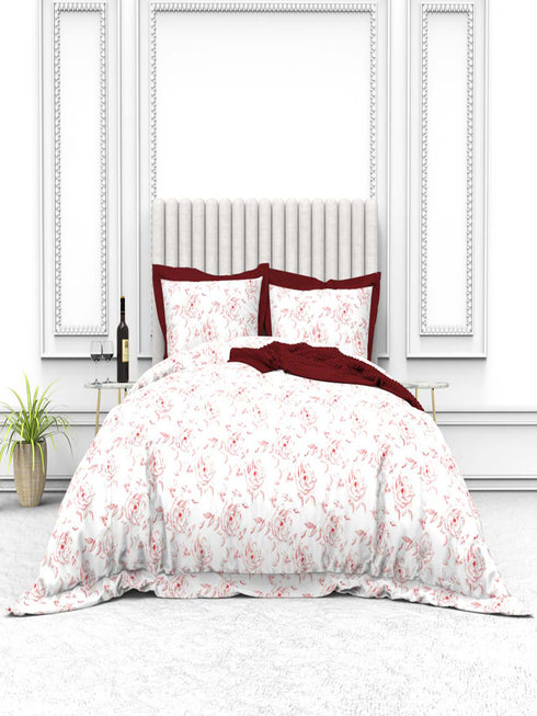 Tuscan Summer 100% Cotton King Size Bedsheet with 2 Pillow Covers -2